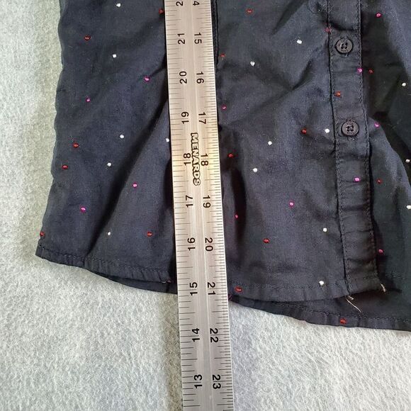 Lilu Shirt Womens Medium Black Long Sleeve Button Up - Picture 4 of 7